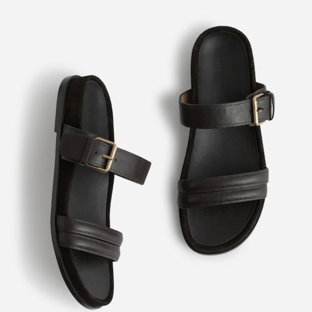 Madewell: The Dara Double-Strap Slide Sandal Size 8